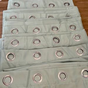 Eclipse black out curtains - 37” W x 84” L - Dusty aqua